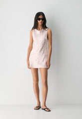 Biblio Silk Dress - PALE PEACH/PINK