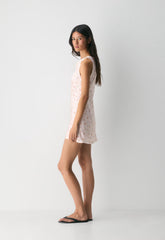 Biblio Silk Dress - PALE PEACH/PINK