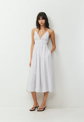 Encourage Poplin Cami Dress - MV STRP LI BLM/GLMR