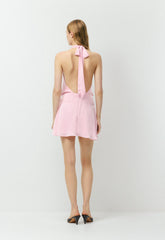 Posse Satin Dress - MILKSHAKE PINK