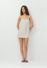 Arcos Linen Dress - UNDYED ECRU