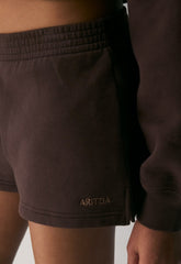 Cozy Sweatfleece Perfect Micro Short - RICH MOCHA BROWN