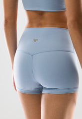 BUTTER Cheeky Hi-Rise 3 Short - RIPPLE BLUE