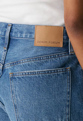 Denim Forum The ‘90s Vintage Hi-Rise Mini Denim Short - 5 YRS KISS N TELL BLEU