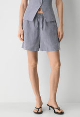 The Lodge Short™ Mid-Thigh - CruiseLinen™ - SRPN CK LT BRH/HBR NVY