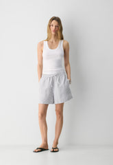 The Lodge Short™ Mid-Thigh - CruiseLinen™ - MILN STRIPE W/HRBR NV