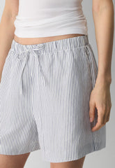 The Lodge Short™ Mid-Thigh - CruiseLinen™ - MILN STRIPE W/HRBR NV