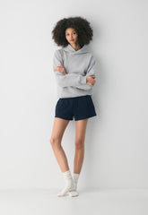 Cozy Sweatfleece Boyfriend Lo-Rise Mini Short - ADMIRAL