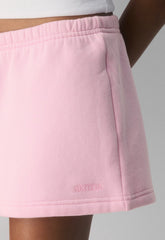 Cozy Sweatfleece Boyfriend Lo-Rise Mini Short - MILKSHAKE PINK