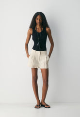 The Effortless Short™ Mini - PowerLinen™ - COOL BEIGE