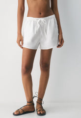 Sail Linen Short - WHITE