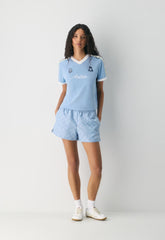 Medallion Mini Short - RIPPLE BLUE