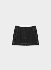 The Effortless Short™ Mini - PowerLinen™ - BLACK/LIGHT BIRCH