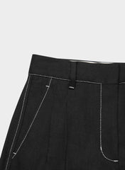 The Effortless Short™ Mini - PowerLinen™ - BLACK/LIGHT BIRCH