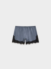 Whimsy Satin Short - VINTAGE NAVY/ BLACK