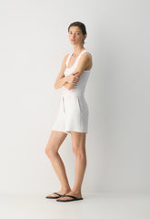 New Agency Mid-Thigh Short - Crepette™ - LIGHT BIRCH