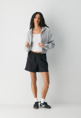 Medallion Mid-Thigh Short - BLACK/MULTI
