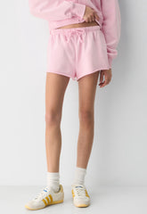Terry Sweatfleece Mega Flutter™ Micro Short - MILKSHAKE PINK