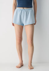 Cozy Sweatfleece Mega Flutter™ Micro Short - NO-STRESS BEACH BLUE