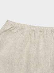 Whimsy Linen Short - UNDYED ECRU/LT BIRCH