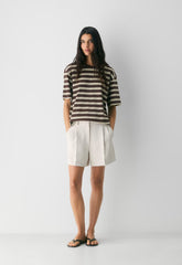The Effortless Short™ Mid-Thigh - Crepette™ - METROPOLIS BEIGE