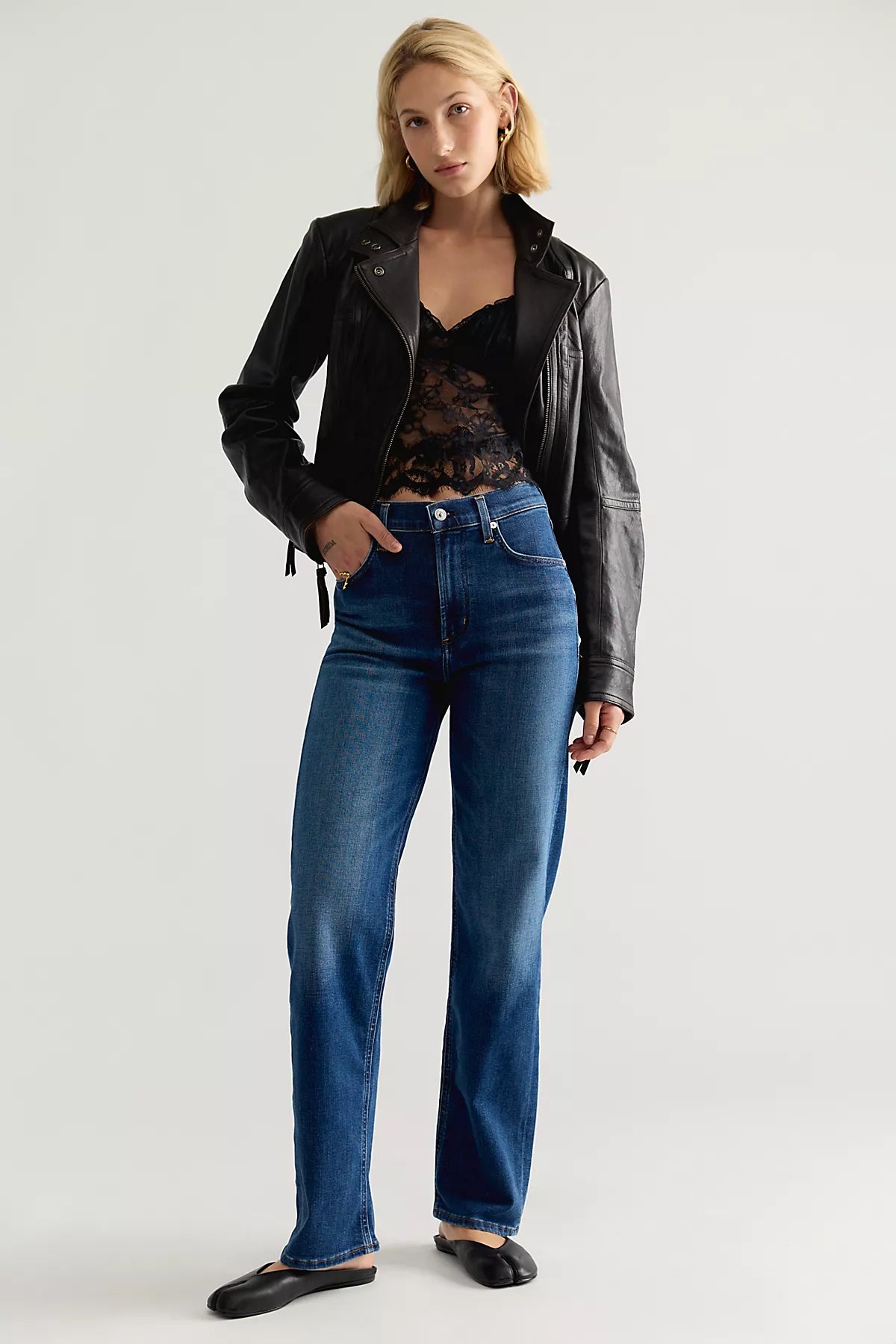 Citizens of Humanity Palma Silk Denim Long Jeans