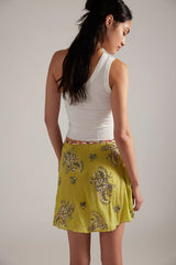 Front and Center Mini Slip Skirt