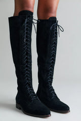Davey Over-The-Knee Lace-Up Boots