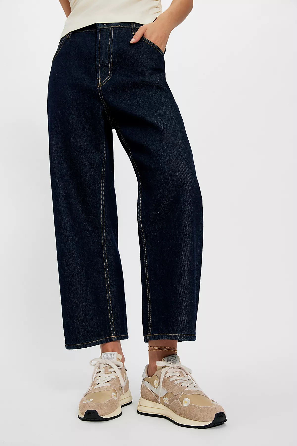 Autry Reelwind Embroidered Low-Top Sneakers