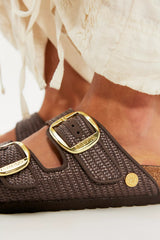 Birkenstock Arizona Raffia Big Buckle Sandals