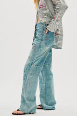 Found Hand Art Jeans