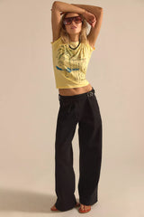 Daydreamer Postcards Burnout Vintage Baby Tee