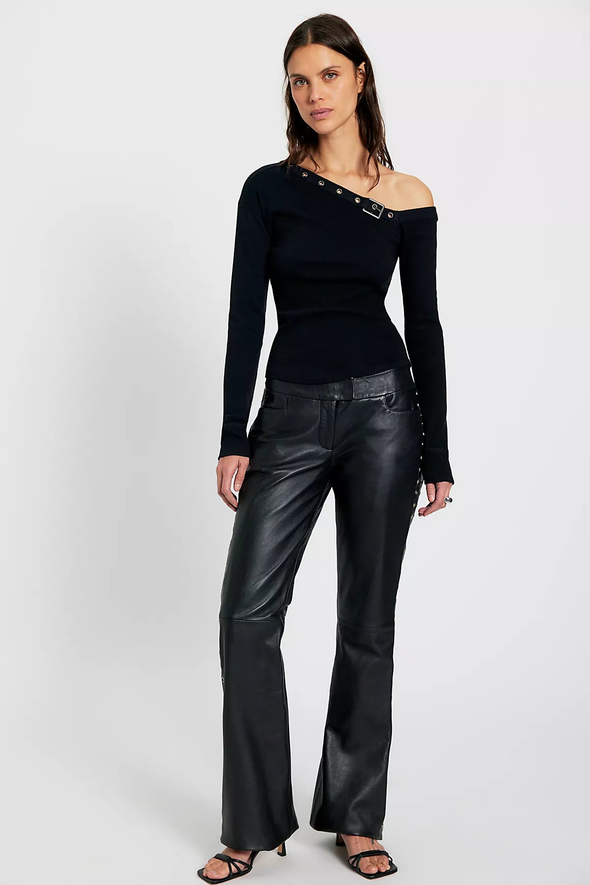 Deadwood Dali Leather Eyelet Pants