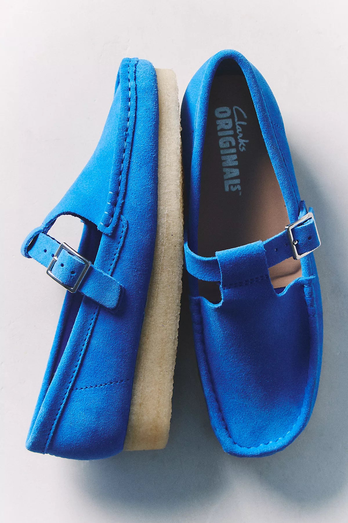 Clarks Wallabee T-Bar Mary Janes