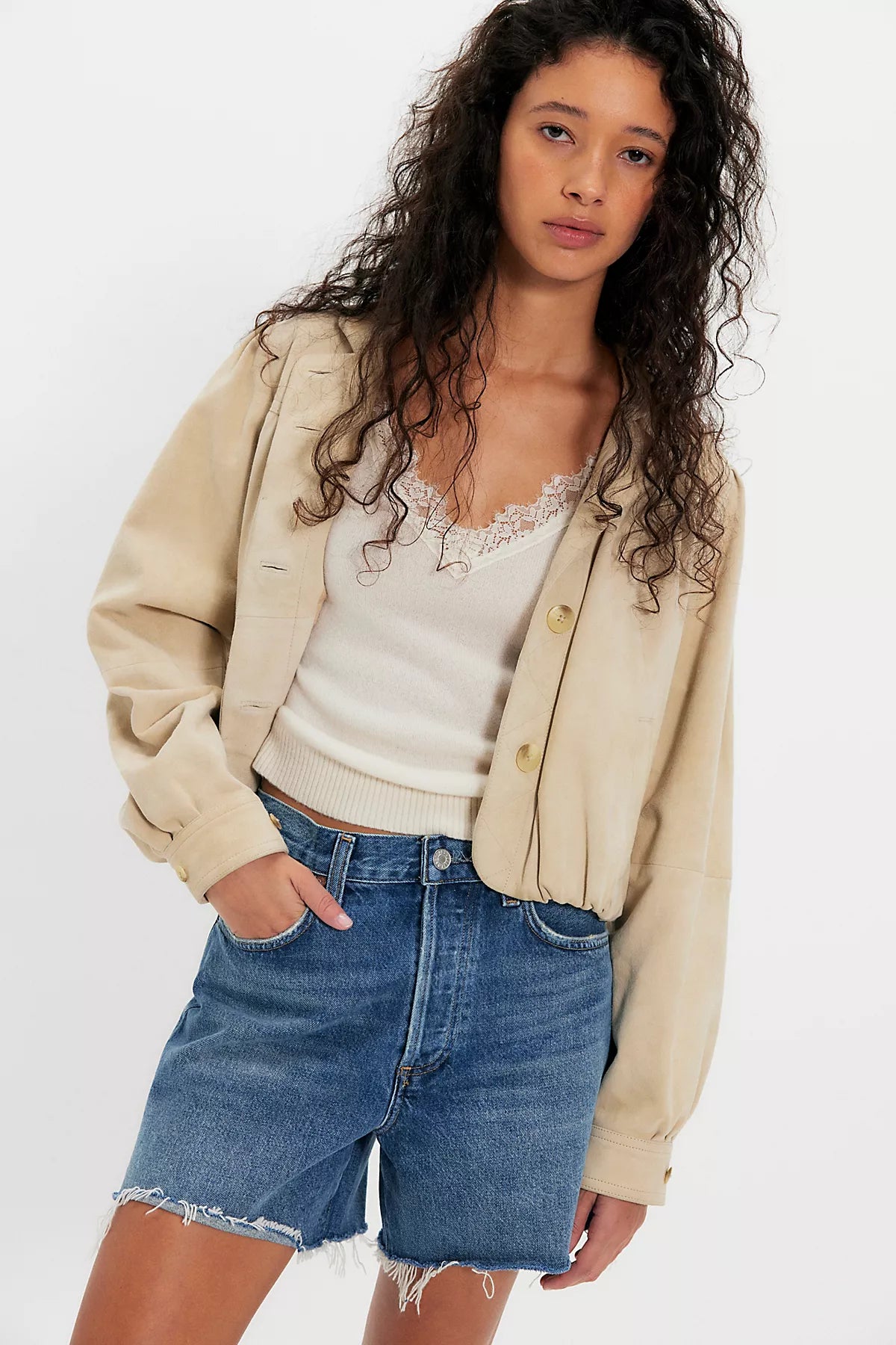 AGOLDE NYE Denim Shorts