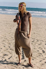 All In Cropped Harem Pants