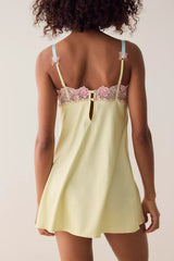 For Love & Lemons Twilight Rose Mini Slip Dress