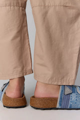 Arden Patchwork Slide Sandals