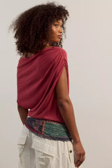 Blake Off-The-Shoulder Draped Top