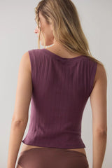 End Game Pointelle Muscle Tank