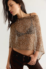 Maggie Sequin Poncho