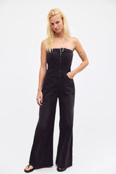 OneTeaspoon Dark Angel Strapless Jumpsuit