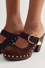 Frye Cindy Buckle Clogs
