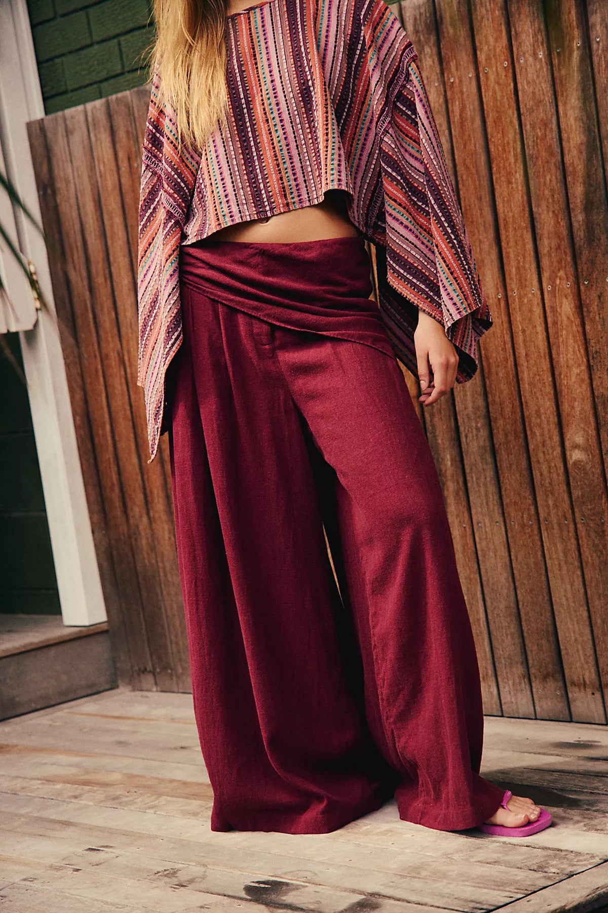 Sandshell Linen Priya Sarong Pants