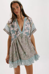 Agnes Printed Mini Dress