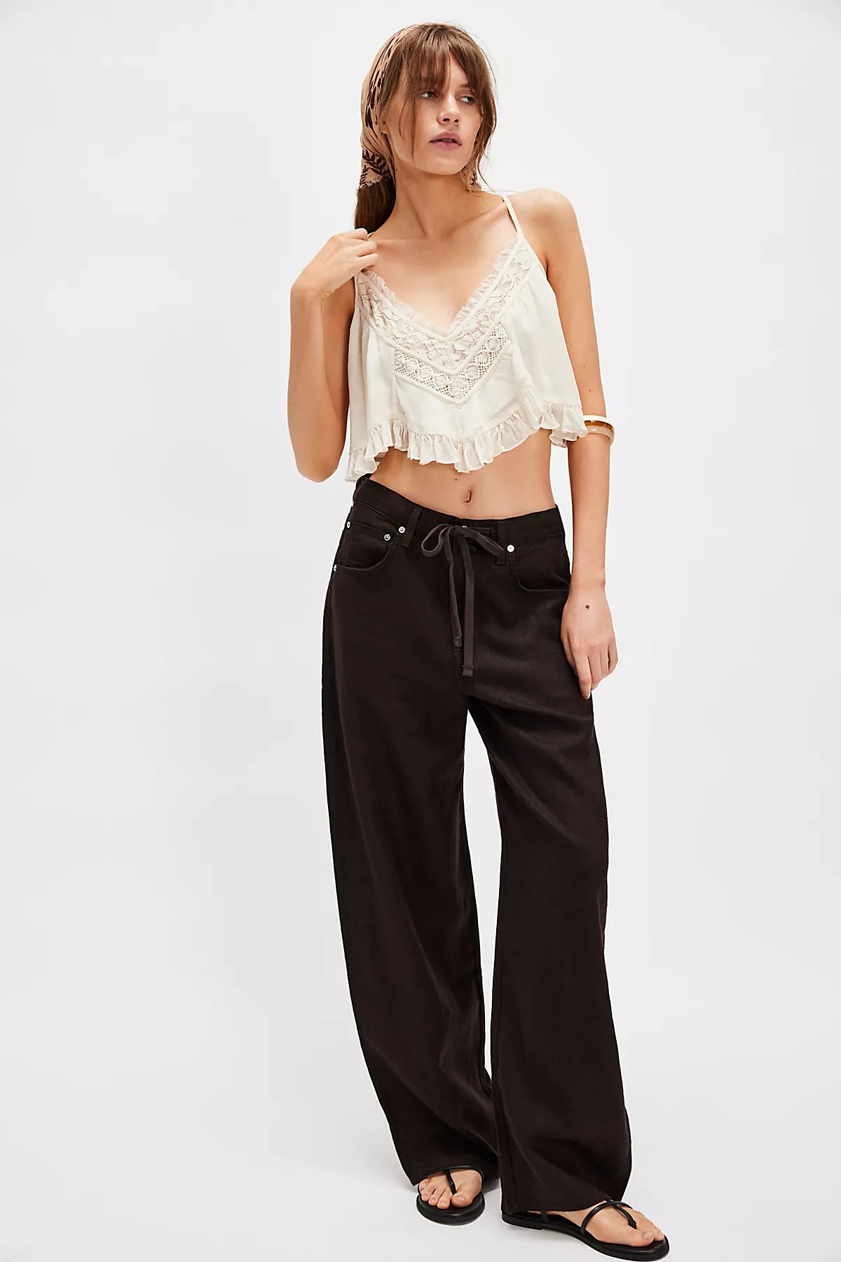 Citizens of Humanity Brynn Drawstring Linen Trousers