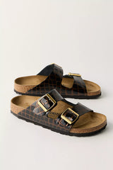 Birkenstock Arizona Croc-Embossed Sandals
