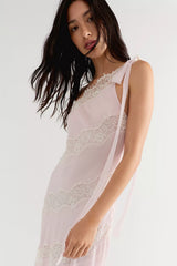 For Love & Lemons Marcella One-Shoulder Maxi Dress