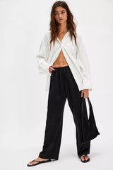 DONNI. The Silk Simple Pants