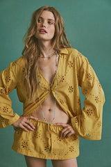 Matthew Williamson x Free People Mesquida Broderie Anglais Low-Rise Skort